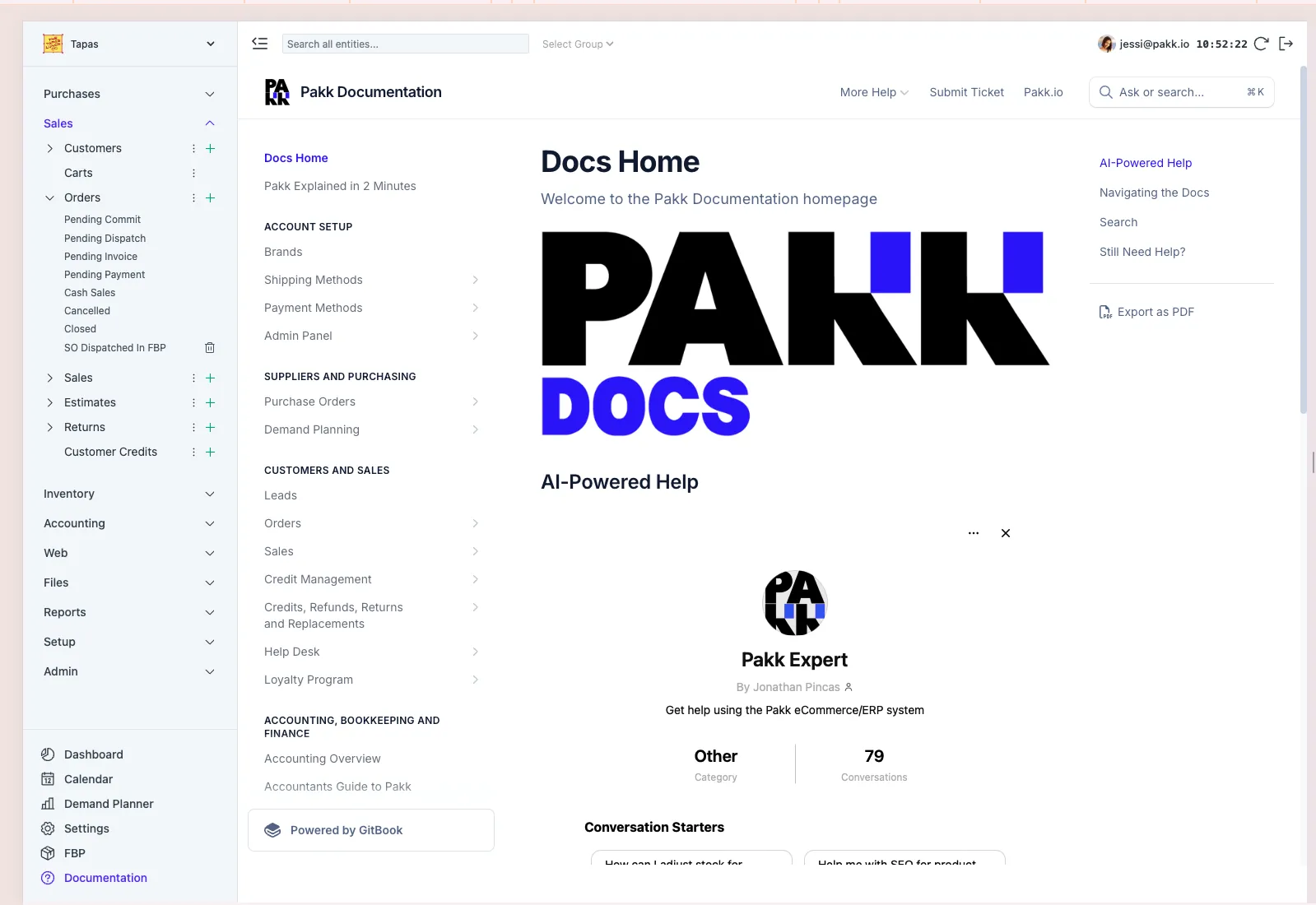 Documentation home page