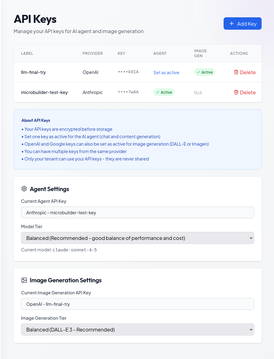 API Key Configuration
